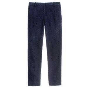 J. Crew Cafe Capri in Daisy Eyelet Size 4 GUC